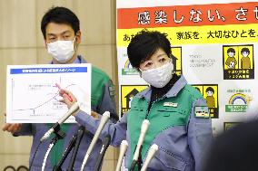 Koike seeks tougher anti-virus measures amid pandemic