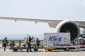 1st batch of Moderna COVID-19 vaccine arrives in Japan