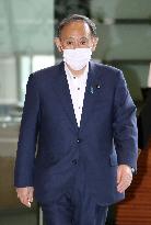 Japan PM Suga amid coronavirus pandemic