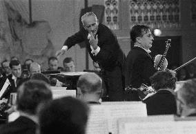 Karel Ancerl, Henryk (Henrik) Szeryng, conductor, violinist, Prague Spring