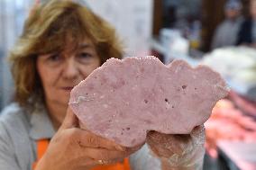 ham in the shape of the Czech Republic