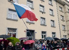 military parade on the occasion of 100th anniversary of Czechoslovakia's establishment, Czech flag