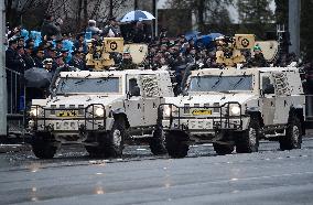military parade on the occasion of 100th anniversary of Czechoslovakia's establishment, Iveco military vehicle