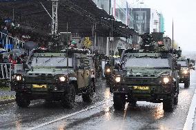 military parade on the occasion of 100th anniversary of Czechoslovakia's establishment, Iveco military vehicle