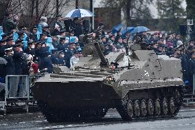 military parade on the occasion of 100th anniversary of Czechoslovakia's establishment, 85 PRAM mortar