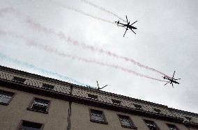 military parade on the occasion of 100th anniversary of Czechoslovakia's establishment, Mil Mi-24/35 helicopter