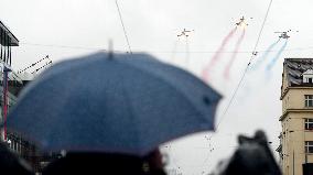 military parade on the occasion of 100th anniversary of Czechoslovakia's establishment, Mil Mi-24/35 helicopter