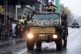 military parade on the occasion of 100th anniversary of Czechoslovakia's establishment, ATF Dingo 2 military vehicle