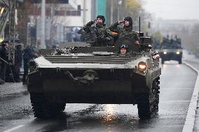 military parade on the occasion of 100th anniversary of Czechoslovakia's establishment, BVP-2 infantry fighting vehicle