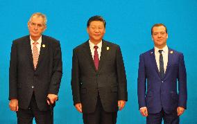 Milos Zeman, Xi Jinping, Dmitry Medvedev