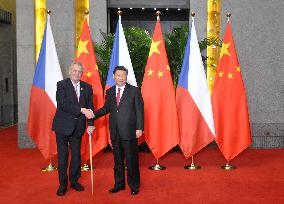 Milos Zeman, Xi Jinping