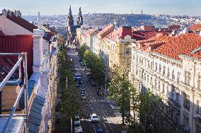 Prague, Korunni Street, Saint Ludmila Church, Vinohrady