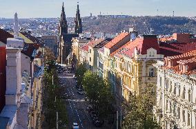 Prague, Korunni Street, Saint Ludmila Church, Vinohrady