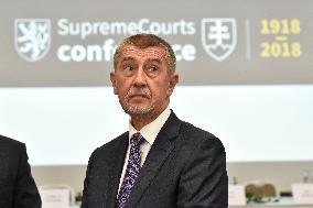 Andrej Babis, Supreme Courts in Changing Times international conference