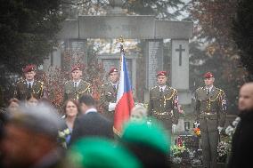 funeral with military honours of Czech soldier Tomas Prochazka who was killed in Afghanistan