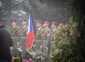 funeral with military honours of Czech soldier Tomas Prochazka who was killed in Afghanistan