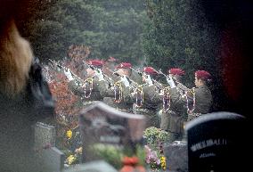 funeral with military honours of Czech soldier Tomas Prochazka who was killed in Afghanistan