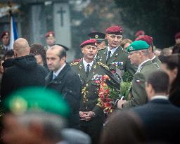 funeral with military honours of Czech soldier Tomas Prochazka who was killed in Afghanistan