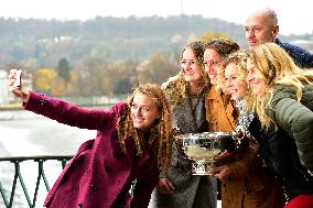 Lucie Safarova, Petra Kvitova, Barbora Strycova, Petr Pala, Barbora Krejcikova, Katerina Siniakova