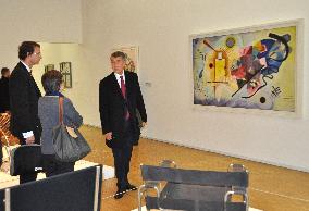 Andrej Babis, Petr Drulak, painting Yellow-Red-Blue by Wassily Kandinsky