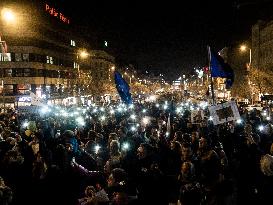 protest against PM Andrej Babis