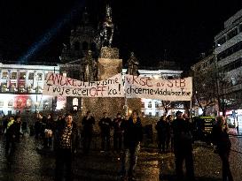 protest against PM Andrej Babis