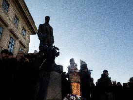 protest against PM Andrej Babis, march