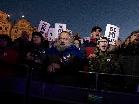 protest against PM Andrej Babis, march