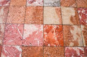 Tirana, Skanderbeg Square, marble floor, pavement, stone