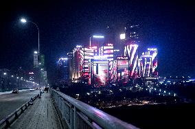 Complex of modern buildings, Chongqing, China