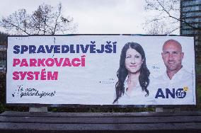 advert, bench ad, poster Dita Protopopova, Michal Fiser,