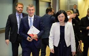 Andrej Babis, Vera Jourova, Jakub Durr