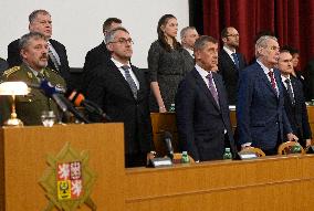 Ales Opata, Andrej Babis, Milos Zeman, Lubomir Metnar, Vladimir Krulis