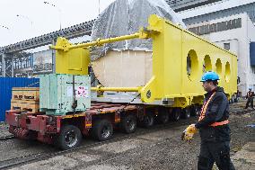 transport of 150 MW steam turbine to Nigeria