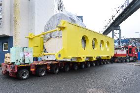 transport of 150 MW steam turbine to Nigeria