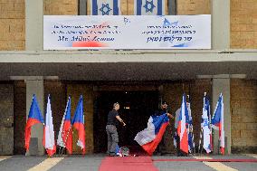 The Knesset, prepares for visit of Czech Republic's President Milos Zeman