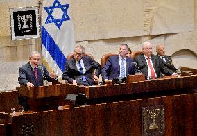 Benjamin Netanyahu, Milos Zeman, Yuli-Yoel Edelstein, Reuven Rivlin