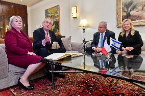 Ivana Zemanova, Milos Zeman, Benjamin Netanyahu, Sara Netanyahu