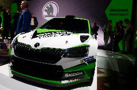 modernized rally car Skoda Fabia R5 by Skoda Motorsport