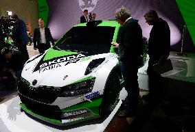 modernized rally car Skoda Fabia R5 by Skoda Motorsport