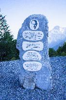 Baron Franz Nopcsa von Felso-Szilvas memorial, Thethi National Park, Prokletije Mountains