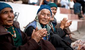 Ladakhi old women, Ladakh, Kashmir, India