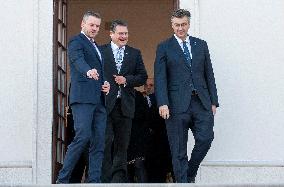Peter Pellegrini, Maros Sefcovic, Andrej Plenkovic