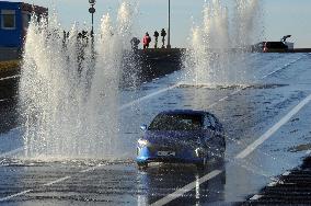 electric car, test circuit, driving course
