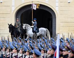 Prague Castle, ceremonial event marking 100 years of Castle Guard