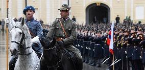 Prague Castle, ceremonial event marking 100 years of Castle Guard