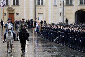 Prague Castle, ceremonial event marking 100 years of Castle Guard