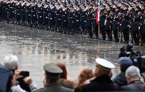 Prague Castle, ceremonial event marking 100 years of Castle Guard