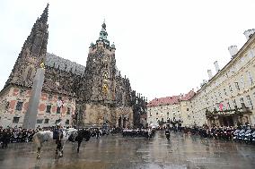 Prague Castle, ceremonial event marking 100 years of Castle Guard