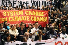 Activists protest COP 24